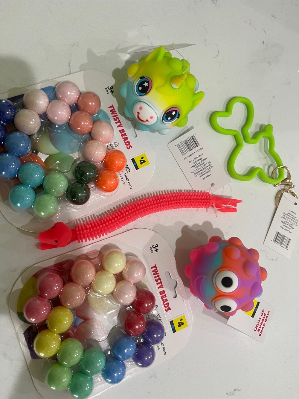 Kids Toy Fidgets Sensory Toys poppers pop its light up stretchy twisty beads NEW
